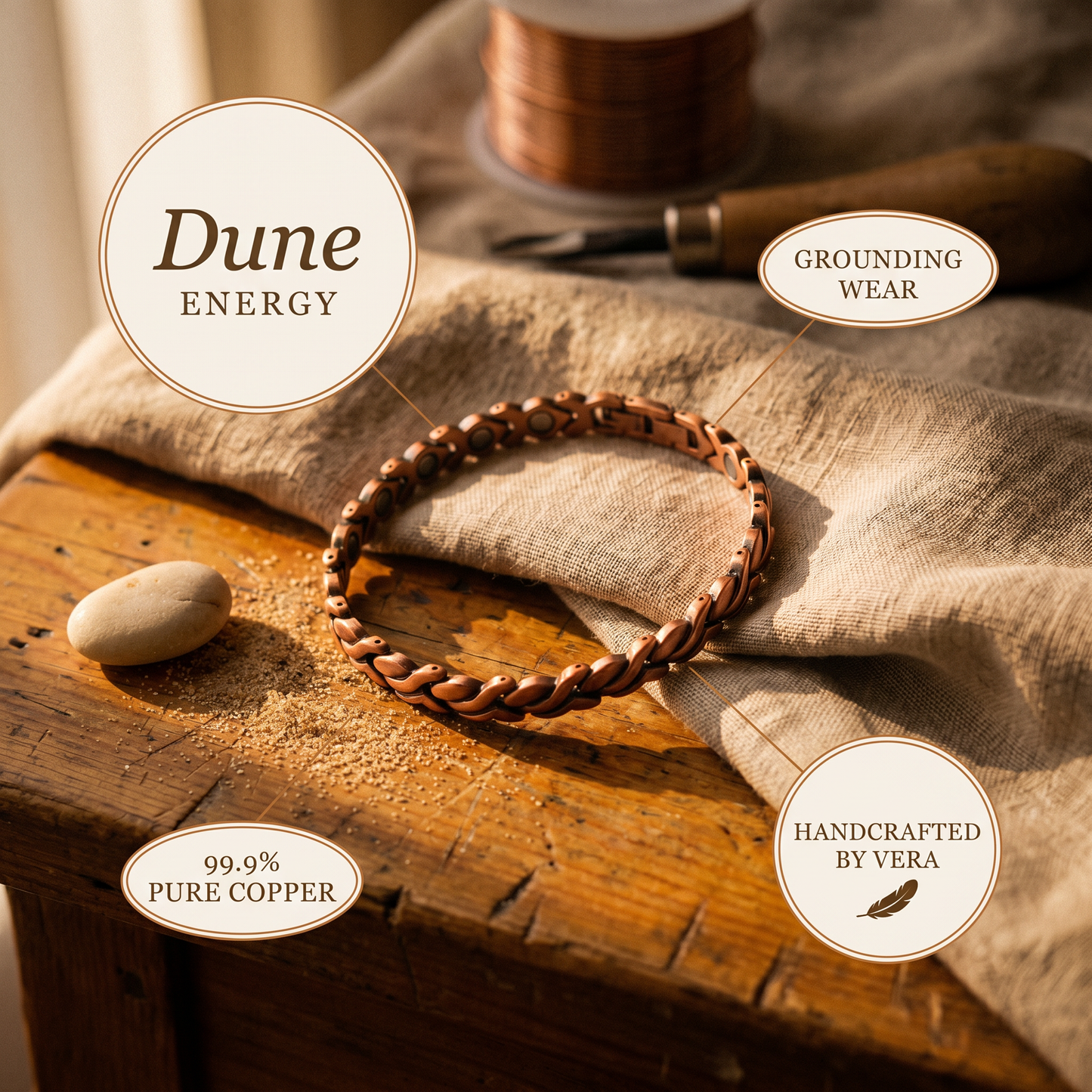 Della's Dune Copper Anklet