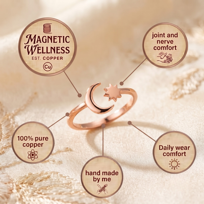 Della's Lunar Copper Toe Ring