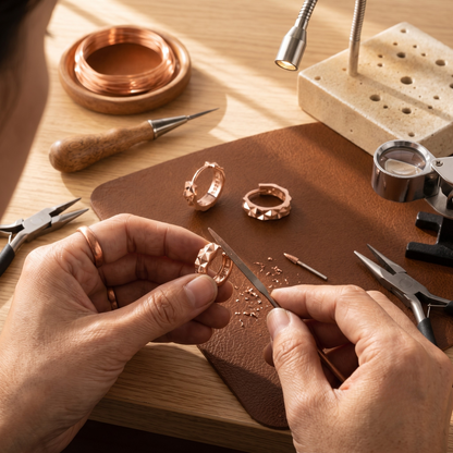 Della's Spike Copper Earrings