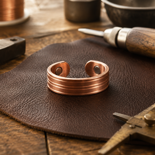 Della's Groove Copper Ring