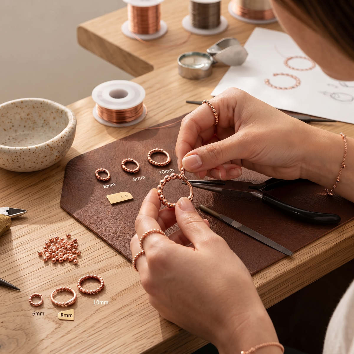 Della's Smal Copper Earrings