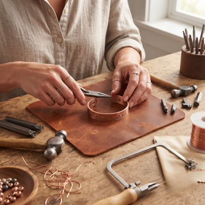 Della's Cactus Copper Bracelet