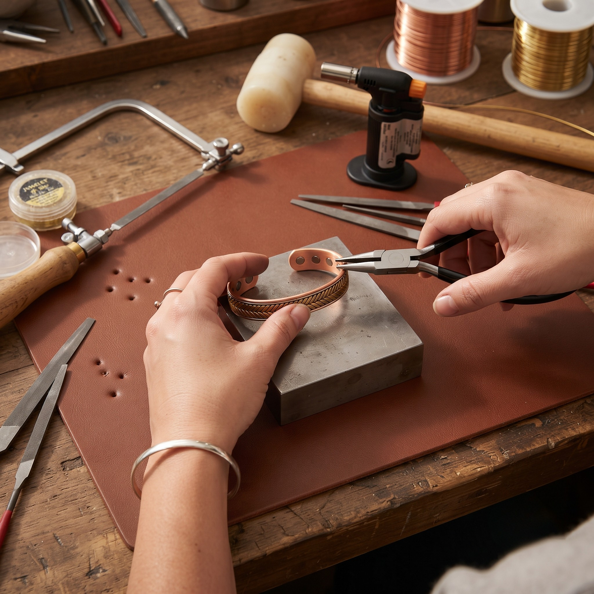 Della's Wheat Copper Bracelet