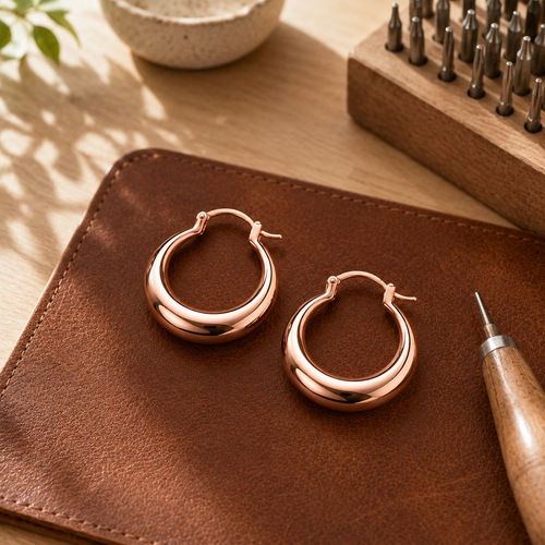 Della's Hoop Copper Earrings