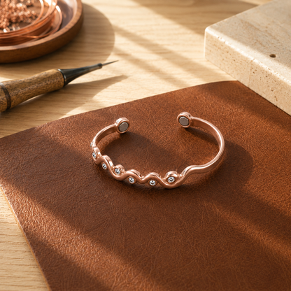 Della's Ripple Copper Bracelet