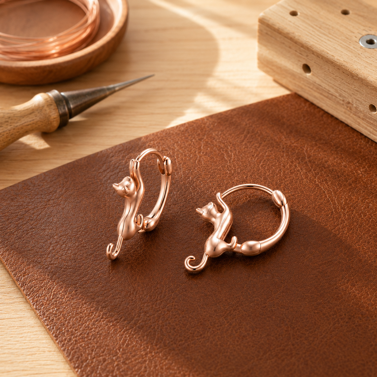 Della's Kiln Copper Earrings