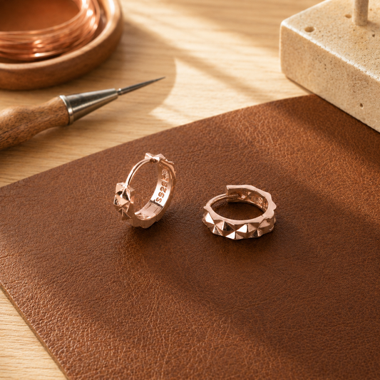 Della's Spike Copper Earrings