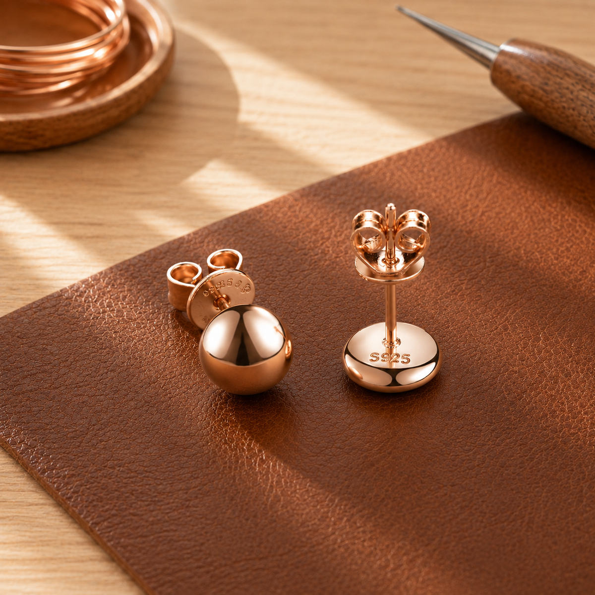 Della's Dome Copper Earrings