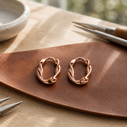 Della's Swirl Copper Earrings