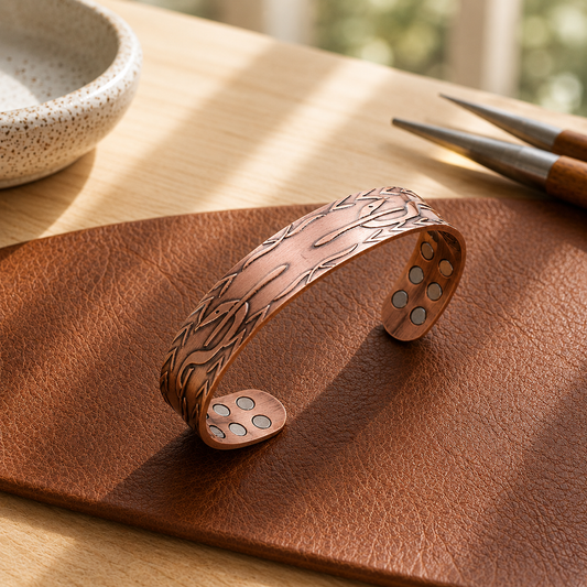 Della's Frond Copper Bracelet