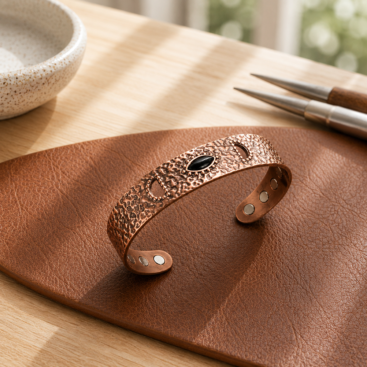 Della's Flint Copper Bracelet