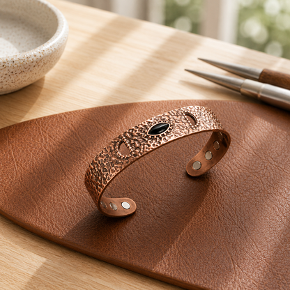 Della's Flint Copper Bracelet