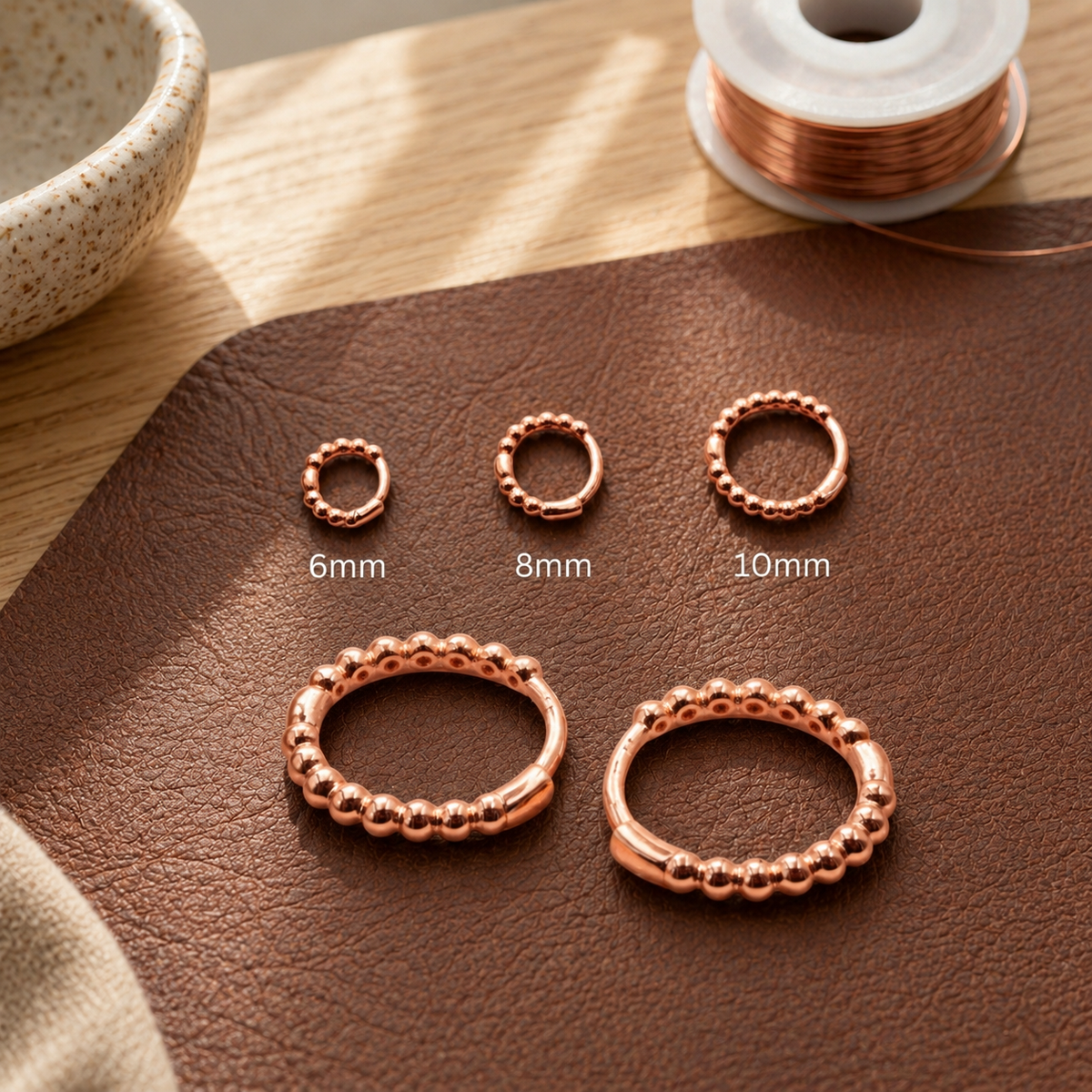 Della's Smal Copper Earrings