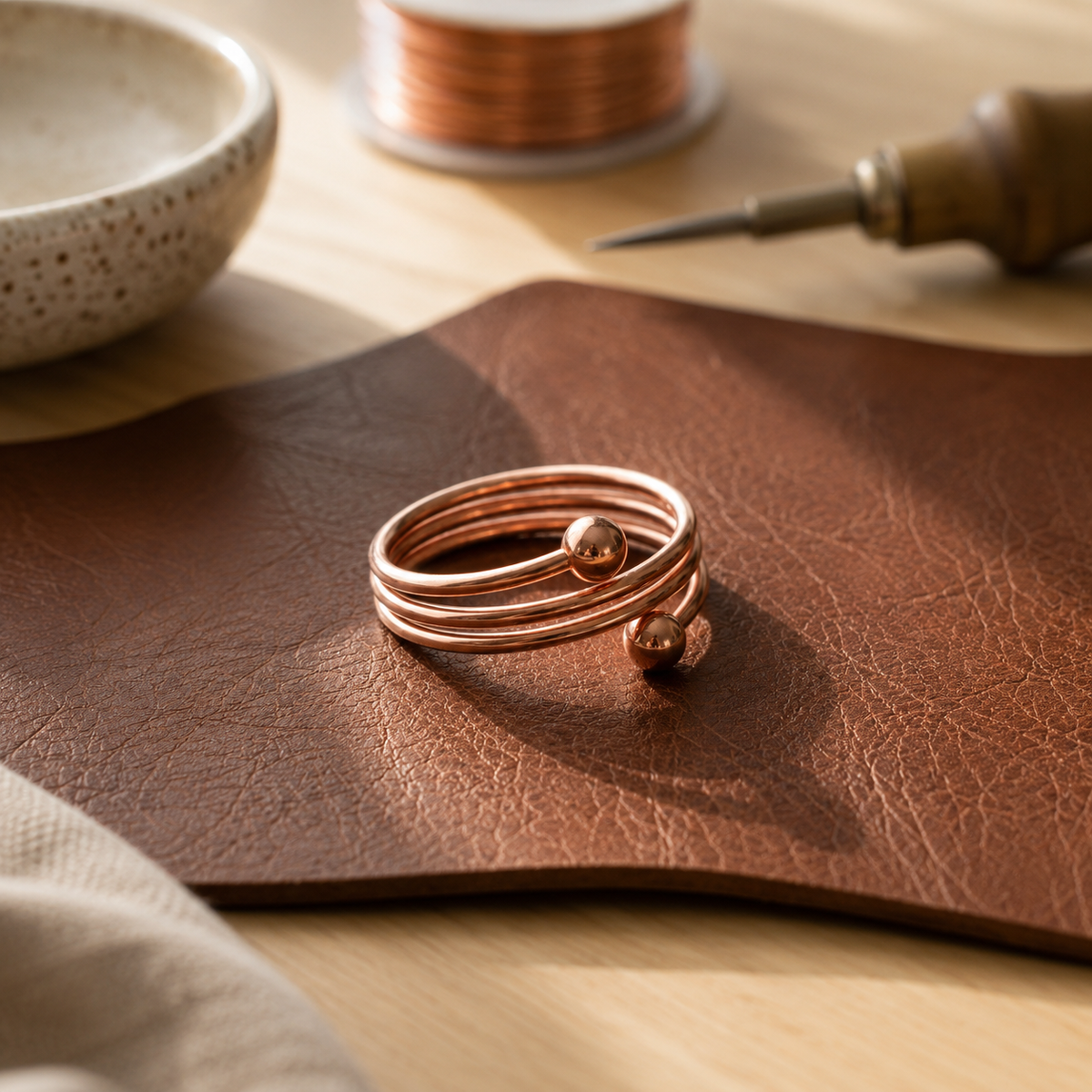 Della's Pebble Copper Ring