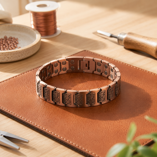 Della's Slate Men's Copper Bracelet