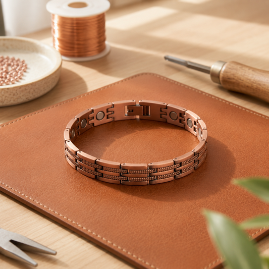 Della's Hatch Men's Copper Bracelet