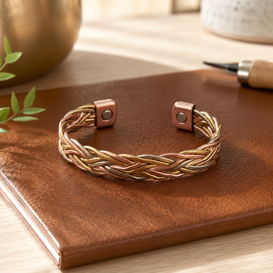 Della's Plait Copper Bracelet