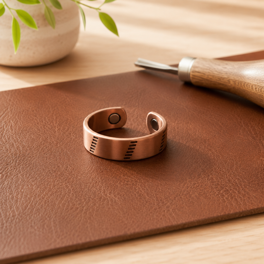 Della's Notched Copper Ring