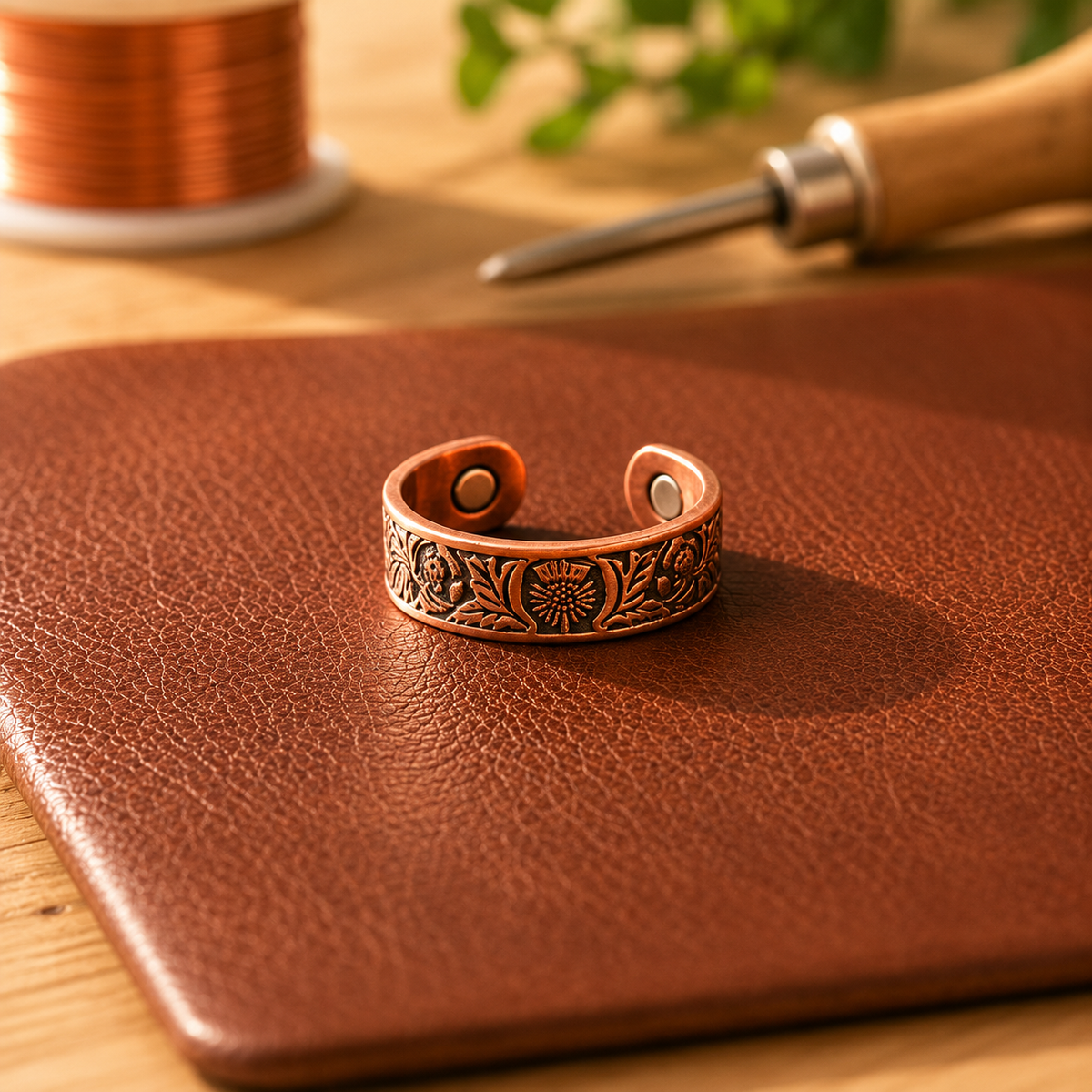 Della's Spindle Copper Ring