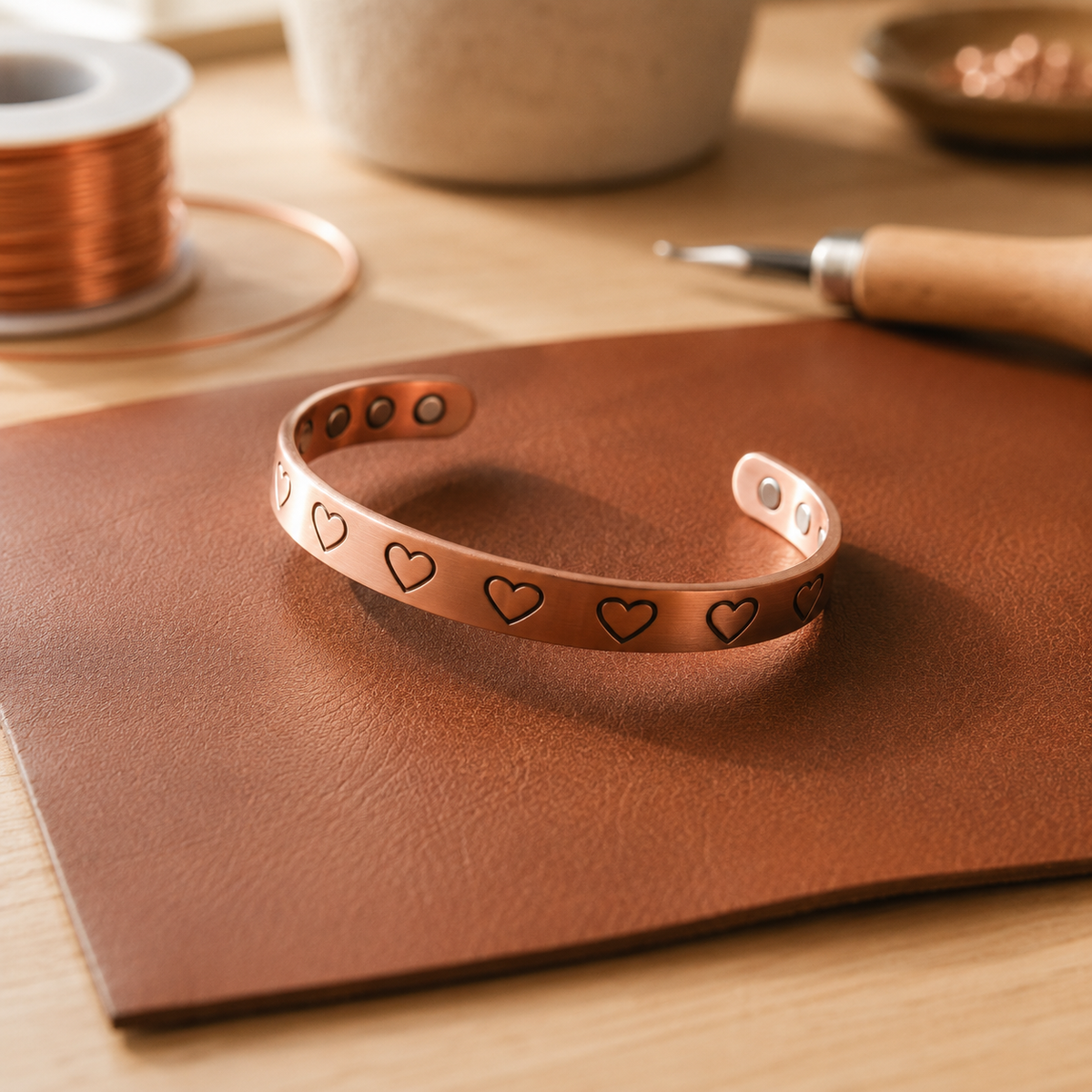 Della's Stamp Copper Bracelet