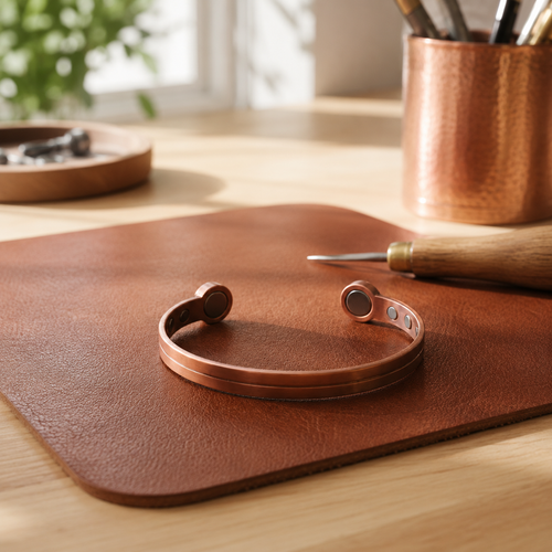 Della's Bevel Copper Bracelet