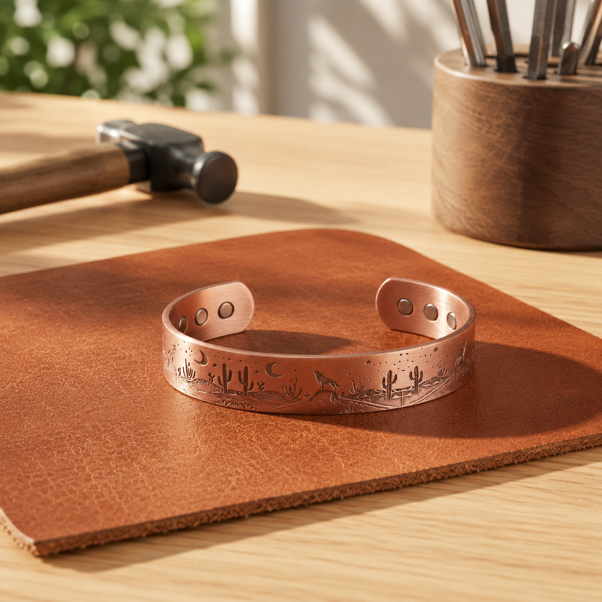 Della's Cactus Copper Bracelet