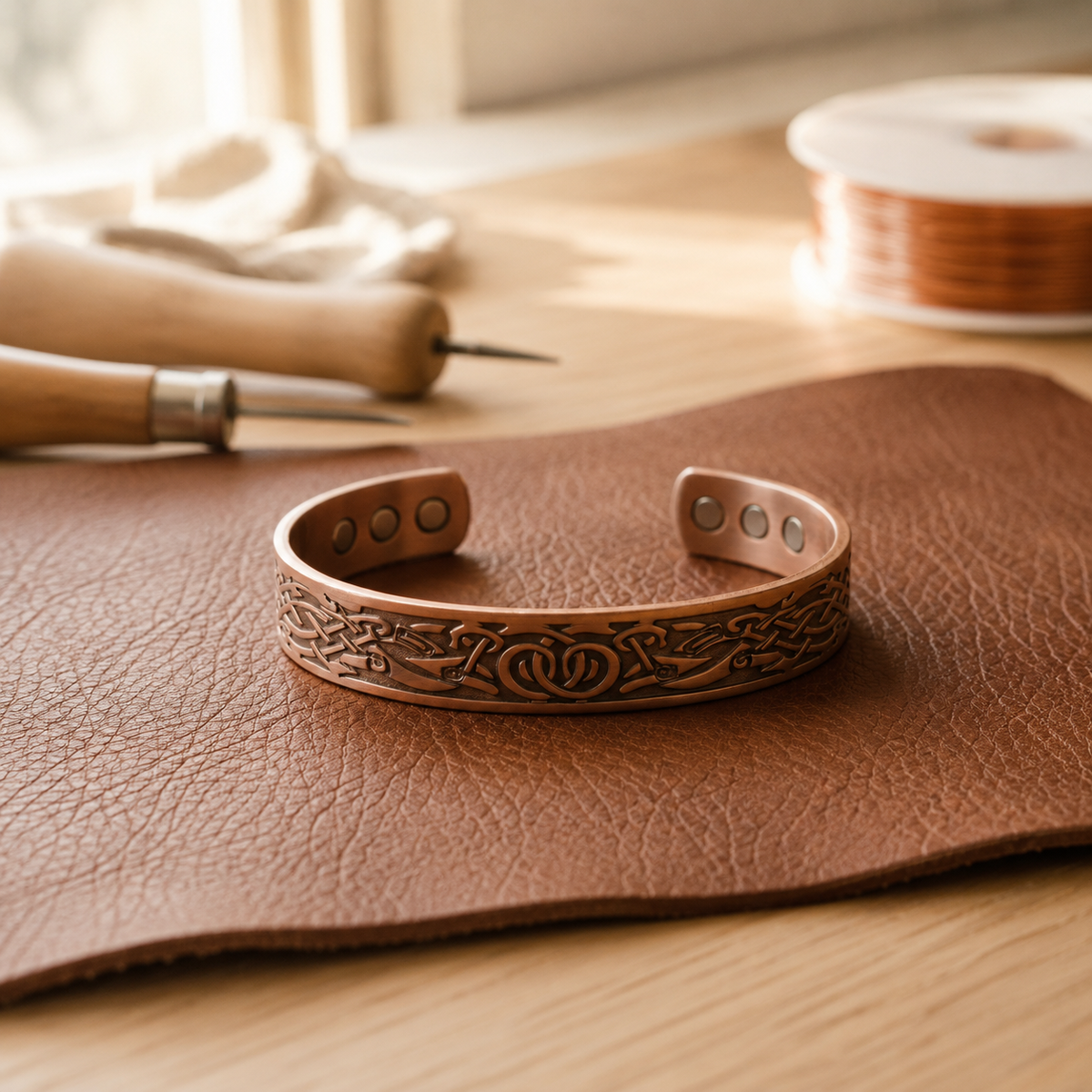 Della's Crown Copper Bracelet