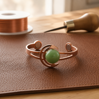 Della's Crescent Copper Bracelet