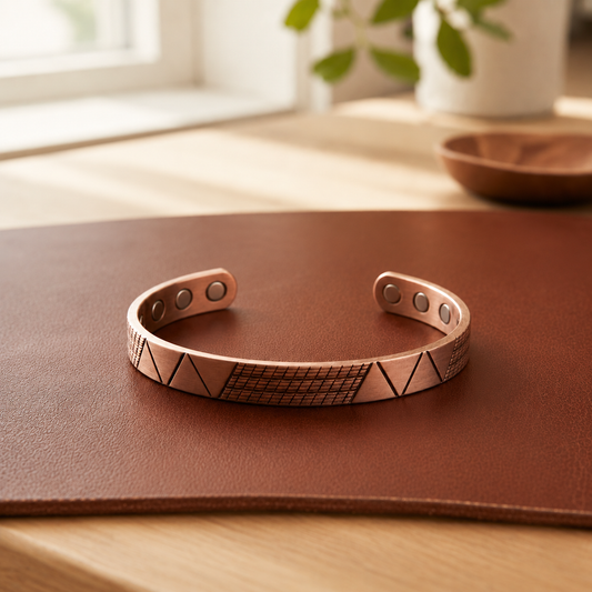 Della's Chevron Copper Bracelet