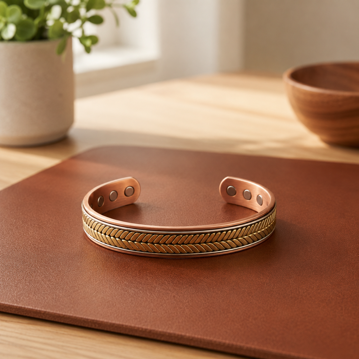 Della's Wheat Copper Bracelet