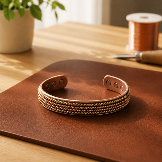 Della's Tweed Copper Bracelet