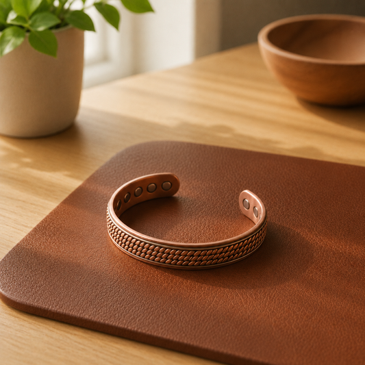 Della's Lattice Copper Bracelet