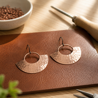 Della's Beam Copper Earrings