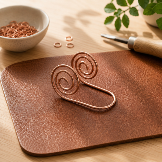 Della's Cascade Copper Hand Spiral