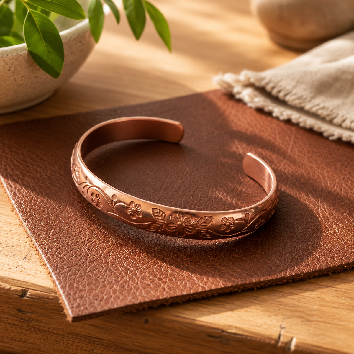 Della's Blossom Copper Bracelet