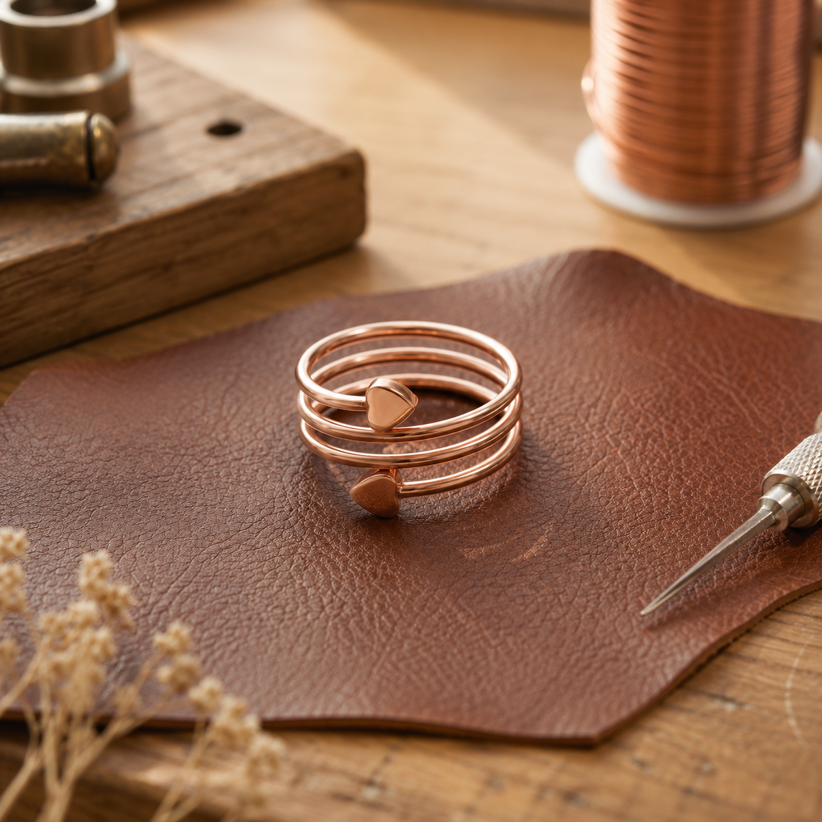 Della's Shelter Copper Ring