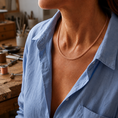 Della's Chain Copper Necklace