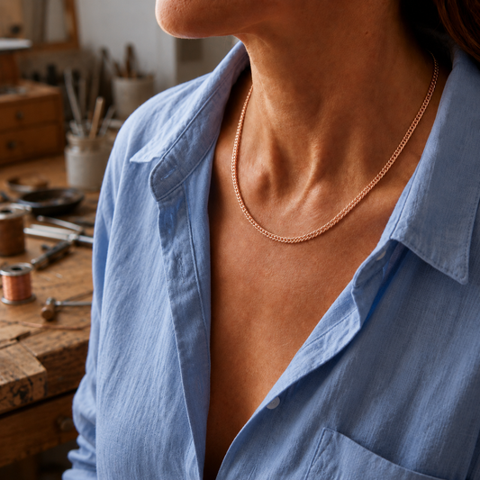 Della's Chain Copper Necklace