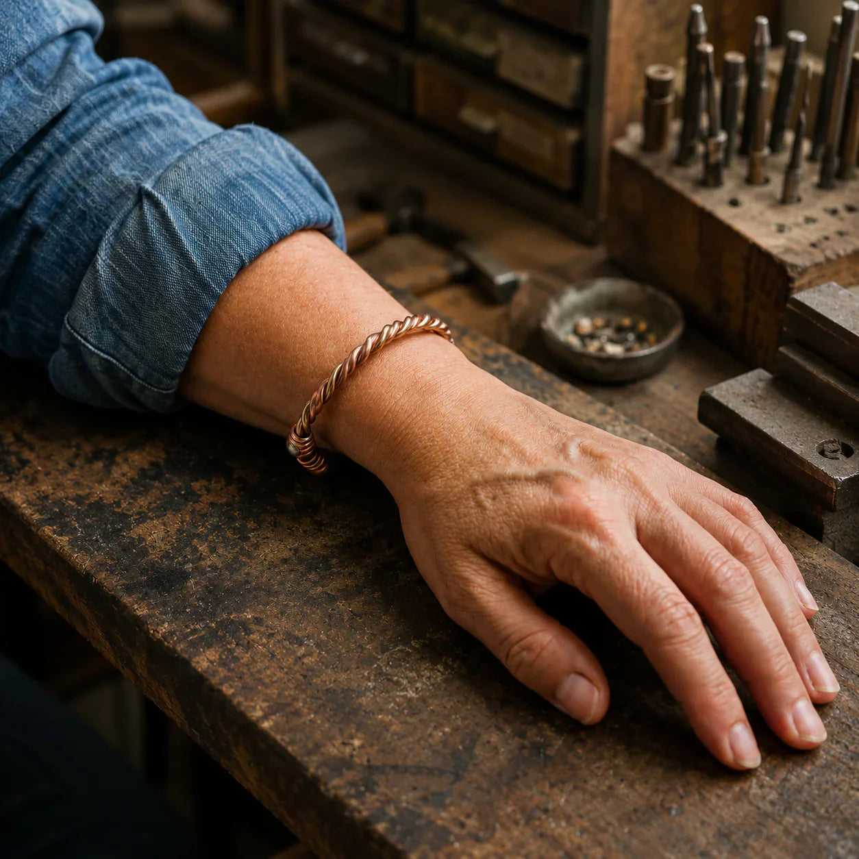 Della's River Copper Bracelet