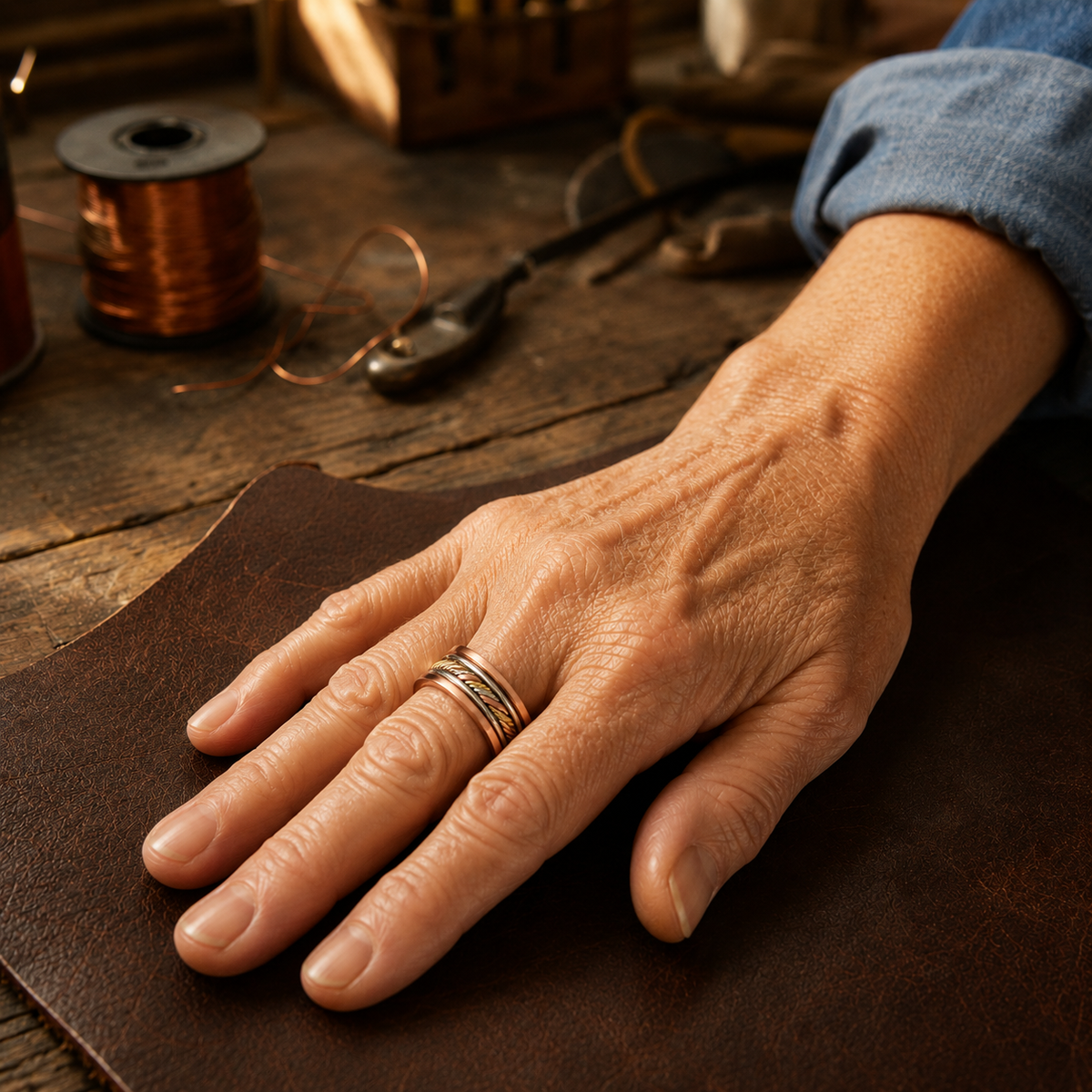 Della's Braid Copper Ring