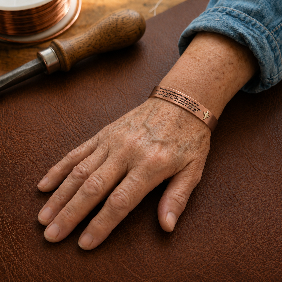 Della's Creed Copper Bracelet
