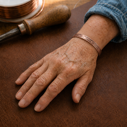 Della's Frond Copper Bracelet