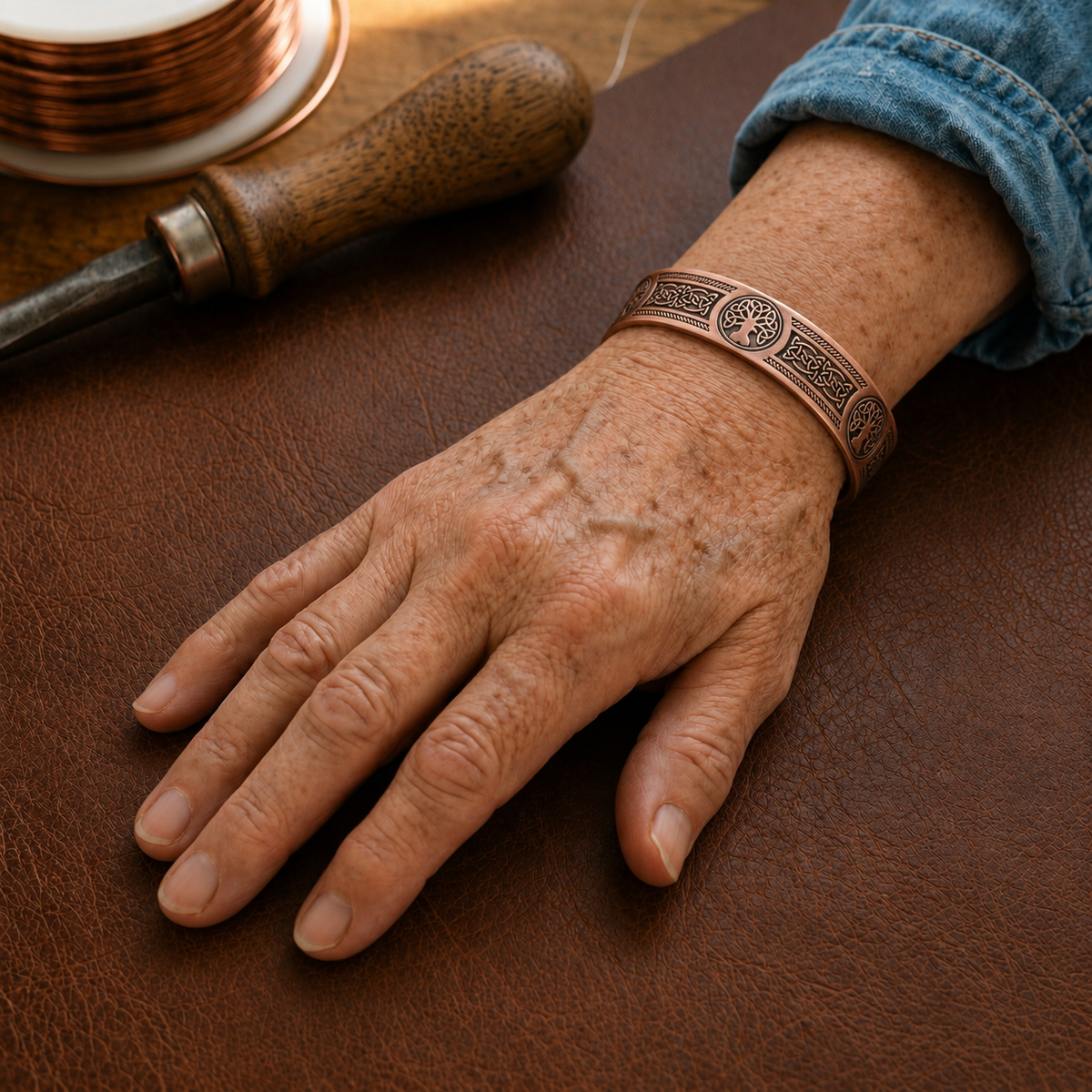 Della's Bough Copper Bracelet