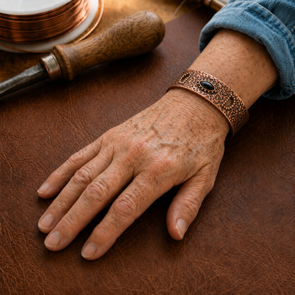 Della's Flint Copper Bracelet