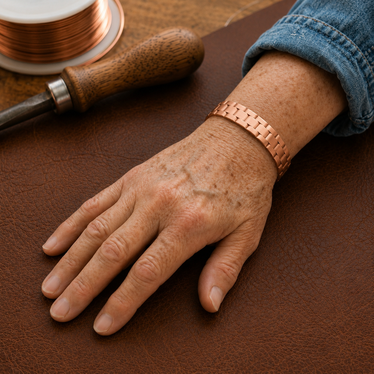 Della's Quarry Men's Copper Bracelet