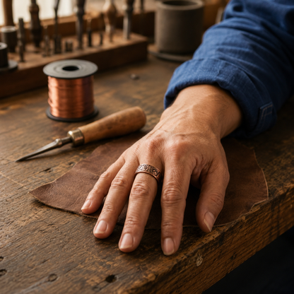 Della's Spindle Copper Ring