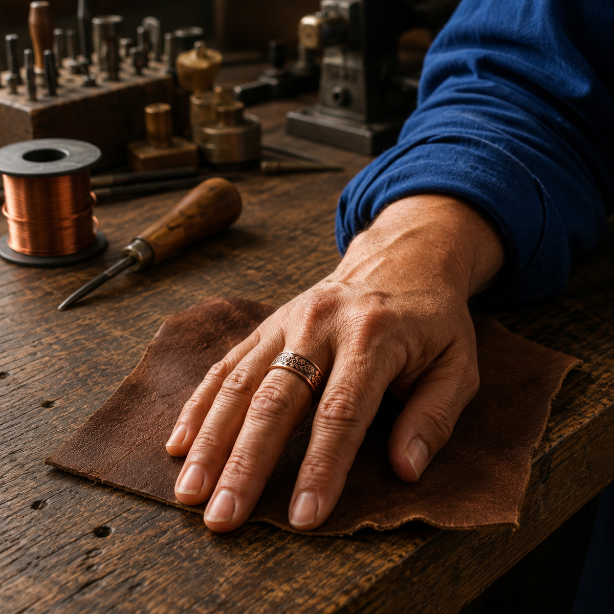 Della's Filigree Copper Ring