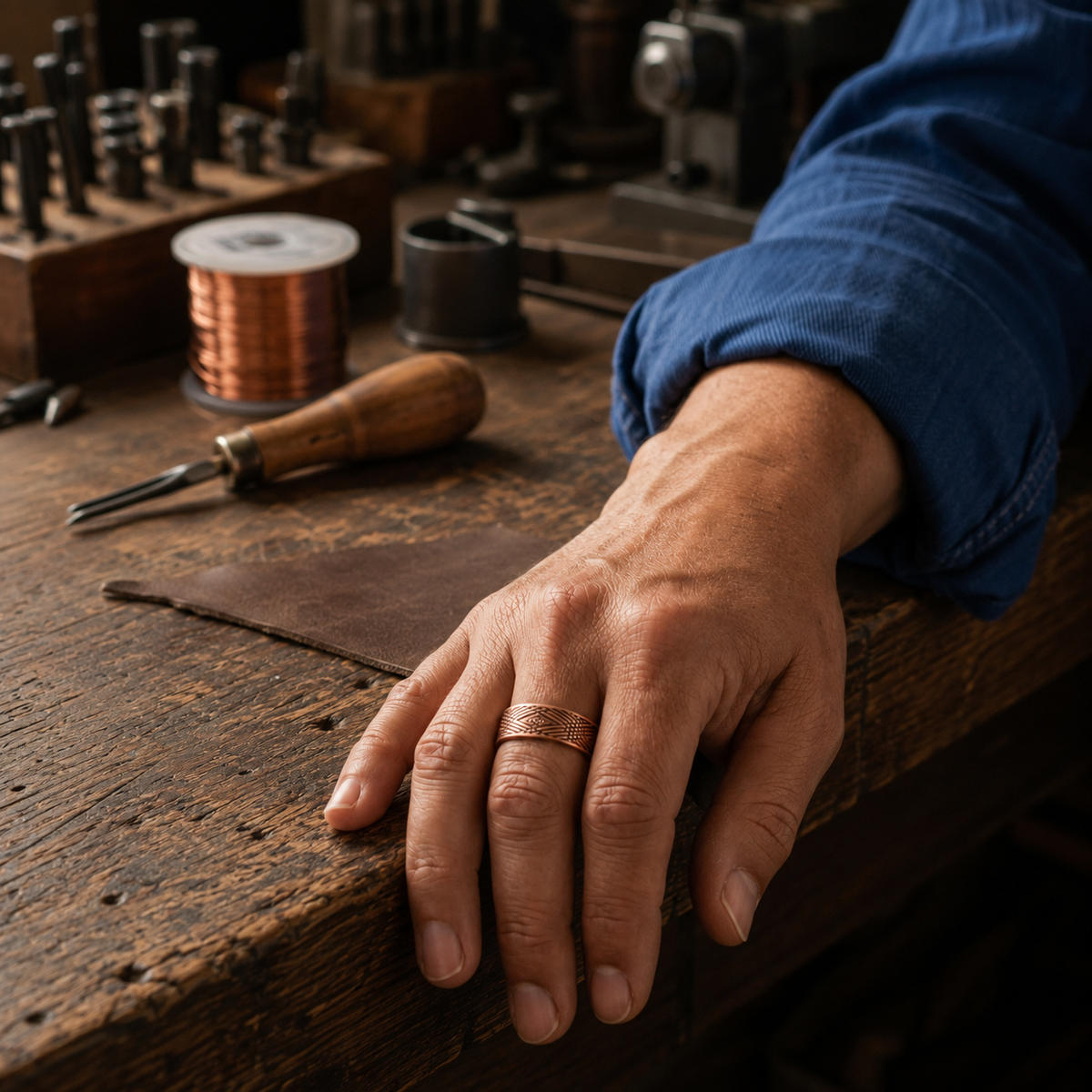 Della's Trace Copper Ring