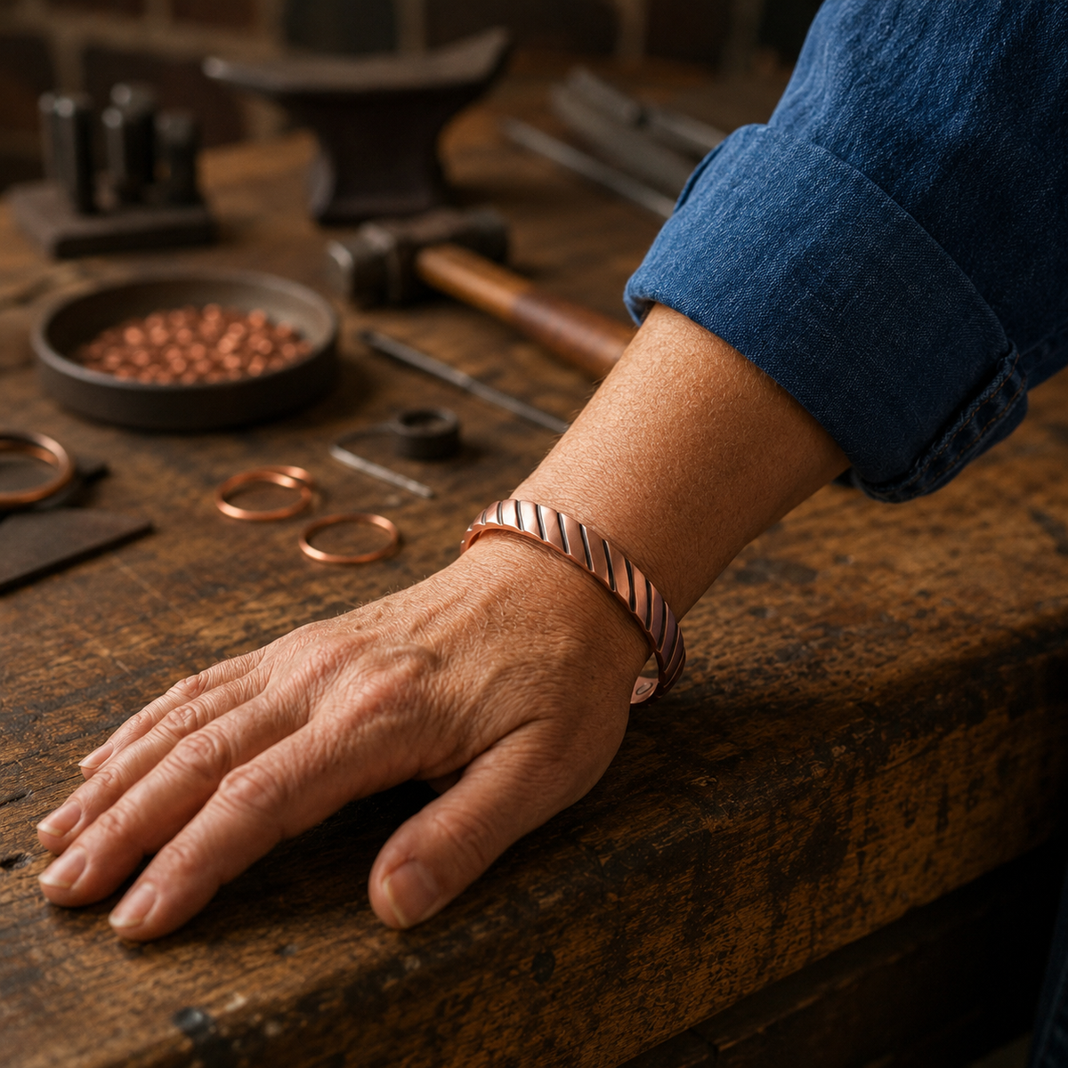 Della's Helix Copper Bracelet