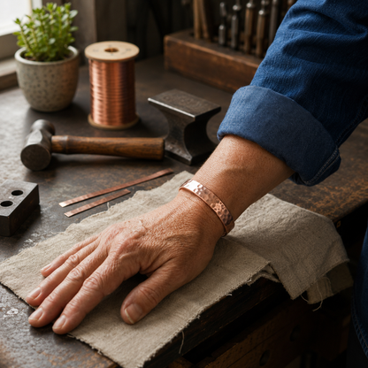 Della's Dimple Copper Bracelet